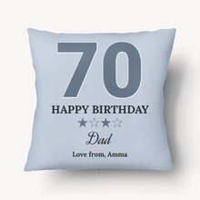  # Shop Customized 70th Birthday Pillow - Gift for Dad - Suartprinting