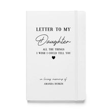 Custom Daughter Loss Sympathy Notebook - Memorial Gifts - Suartprinting