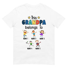Custom Grandpa Shirt with Grandchildren's Names - Suartprinting
