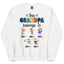 Custom Grandpa Sweatshirt with Grandchildren's Names - Suartprinting
