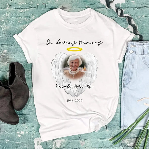 Custom Memorial Grandma, Mother T-Shirt with Picture - Suartprinting