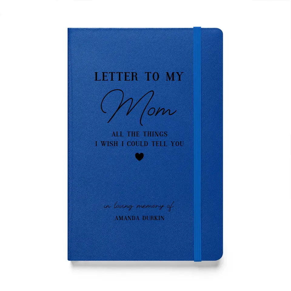 Custom Mom Loss Grief Journal Notebook - Memorial Gifts - Suartprinting