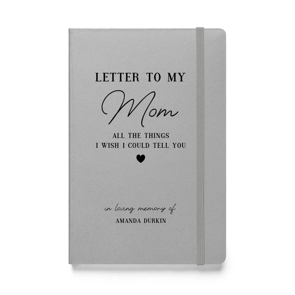  Custom Mom Loss Grief Journal Notebook - Memorial Gifts - Suartprinting