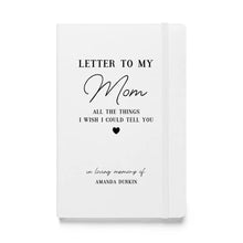 Custom Mom Loss Grief Journal Notebook - Memorial Gifts - Suartprinting