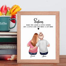 Custom Unique Birthday Framed Poster - Gift for Sister - Suartprinting