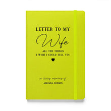 Custom Wife Loss Grief Journal Notebook - Memorial Gifts - Suartprinting