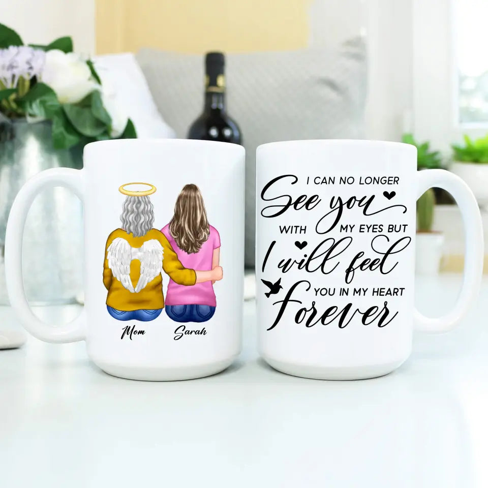 Customized Mom Sympathy Memorial Coffee Mug for Daughter - Memorial Gifts - Suartprinting