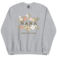 Customized Unique Nana Sweatshirt - Grey - Gift for Nana - Suartprinting
