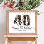 Personalized 40th Birthday Photo Framed Wall Art - Gift for Her - Suartprinting