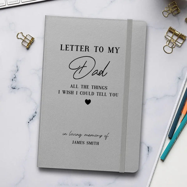 Personalized Dad Grief Journal Notebook - Memorial Gifts - Suartprinting