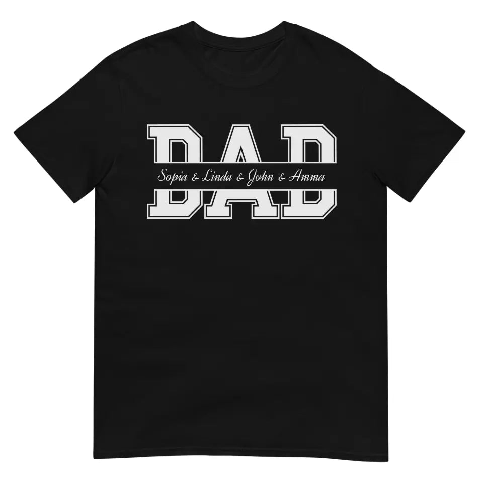 Personalized Father Shirt with Kids Name - Gift for Dad - Suartprinting