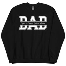 Personalized Dad Sweatshirt with Kids Name - Gift for Dad - Suartprinting