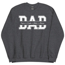  Personalized Dad Sweatshirt with Kids Name - Gift for Dad - Suartprinting