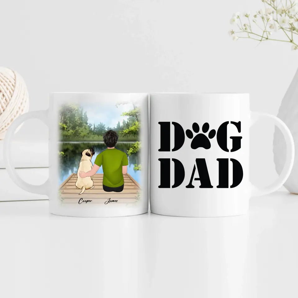 Personalized Dog Dad Mug 11oz - Gifts for Dog Lovers - Suartprinting