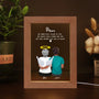 Personalized Mom's Remembrance Frame Lamp for Son - Memorial Gifts - Suartprinting