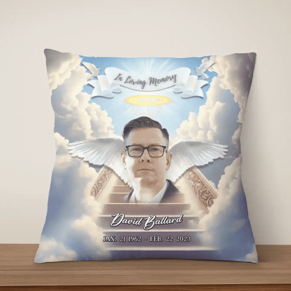 Personalized Pillow Gift for the Loss of Father - Memorial Gifts - Suartprinting