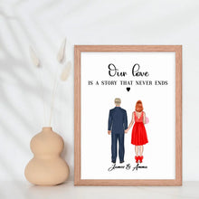 Personalized Valentine's Day Wall Art - Gift for Couple - Suartprinting